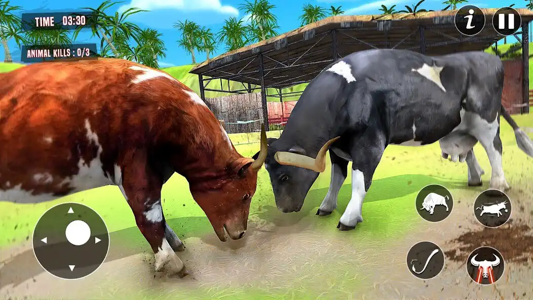 Play Scary Cow Rampage Sim Games 3D as an online game Scary Cow Rampage Sim Games 3D with UptoPlay