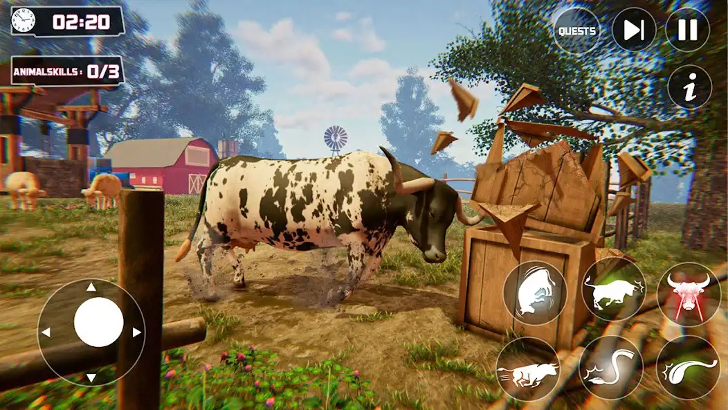 Play Scary Cow Simulator Rampage as an online game Scary Cow Simulator Rampage with UptoPlay