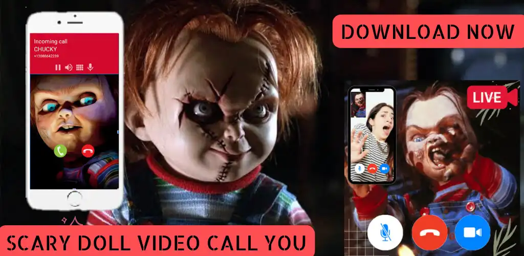 Play SCARY DOLL CHUCKY VIDEOCALL as an online game SCARY DOLL CHUCKY VIDEOCALL with UptoPlay