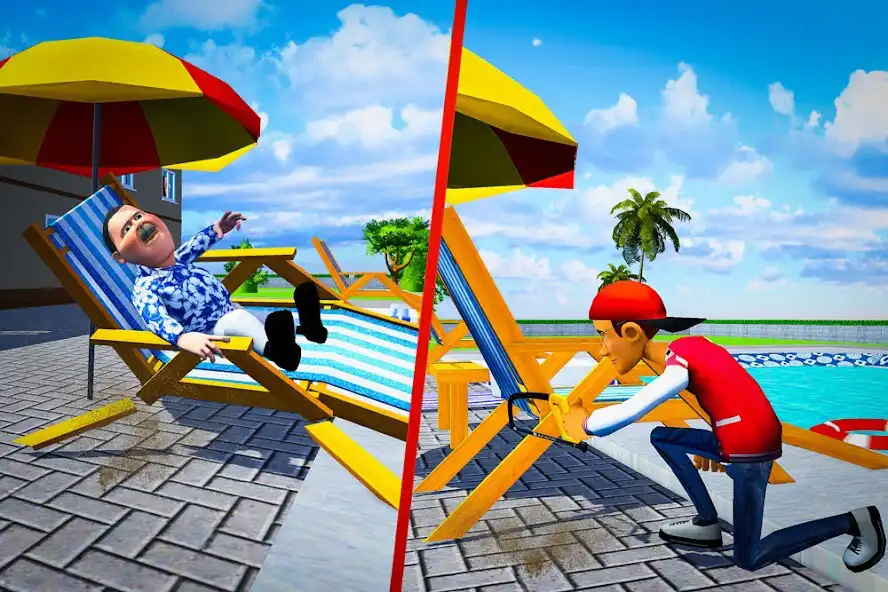 Play Scary Evil Teacher Simulator as an online game Scary Evil Teacher Simulator with UptoPlay