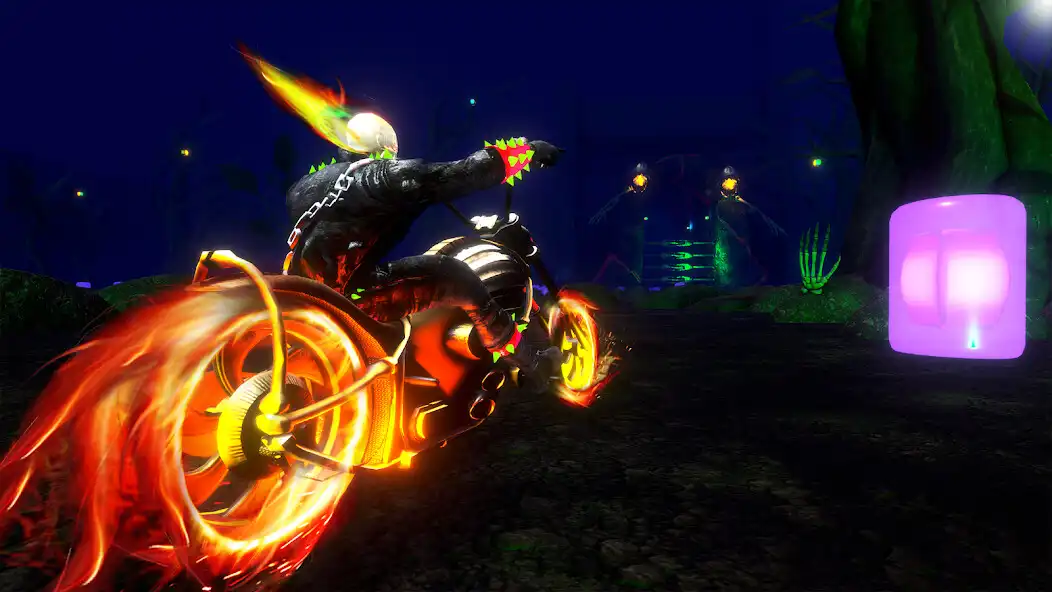 Play Scary Ghost Bike Ride as an online game Scary Ghost Bike Ride with UptoPlay