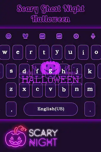 Play Scary Ghost Night Halloween Animated  Keyboard as an online game Scary Ghost Night Halloween Animated  Keyboard with UptoPlay