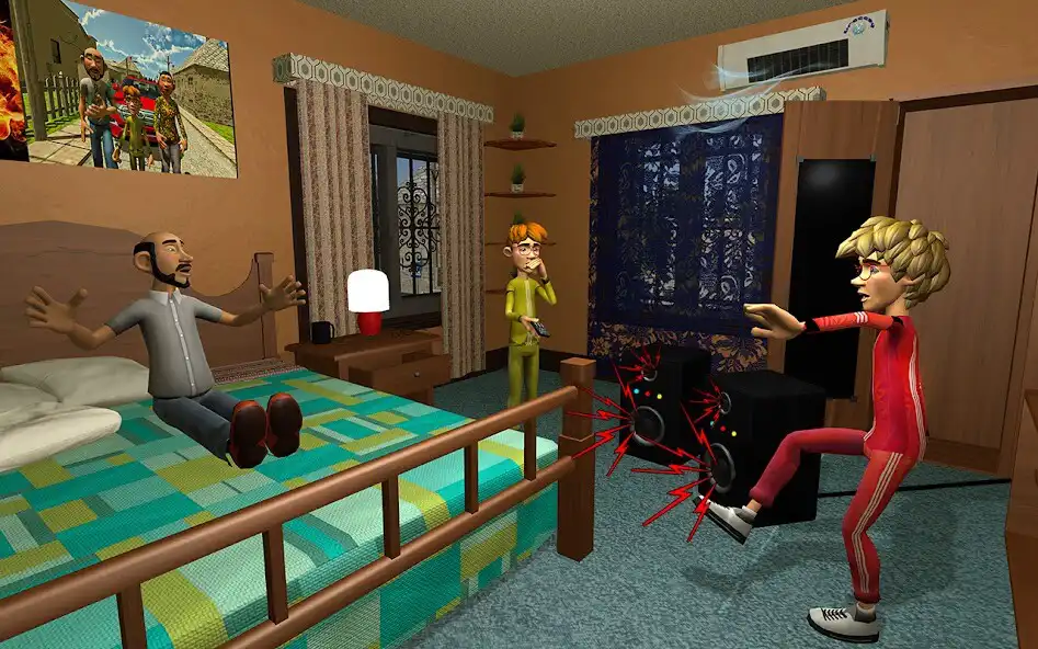 Play Scary Grandpa- Secret Neighbor as an online game Scary Grandpa- Secret Neighbor with UptoPlay