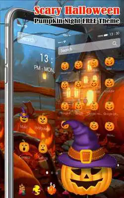 Play Scary Halloween pumpkin night free theme