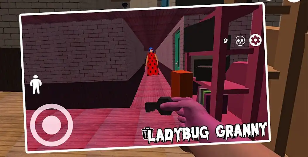 Play Scary Lady-Bug Granny Horror 4 as an online game Scary Lady-Bug Granny Horror 4 with UptoPlay