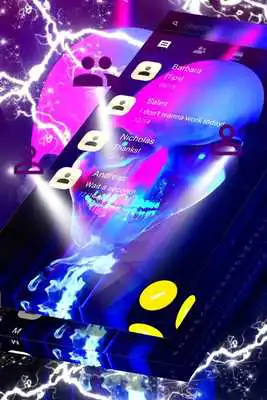 Play Scary Neon Skull SMS