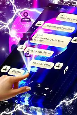 Play Scary Neon Skull SMS