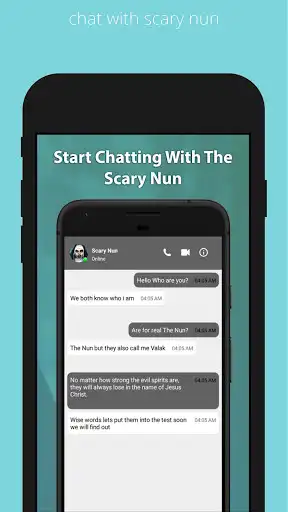 Play Scary Nun Fake video Call Simulator as an online game Scary Nun Fake video Call Simulator with UptoPlay
