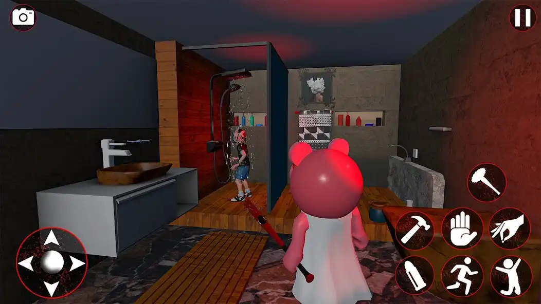 Play Scary Piggy Horror Game 3D as an online game Scary Piggy Horror Game 3D with UptoPlay