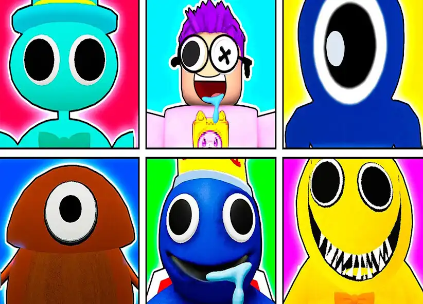 Play Scary Puzzle Rainbow Monster as an online game Scary Puzzle Rainbow Monster with UptoPlay