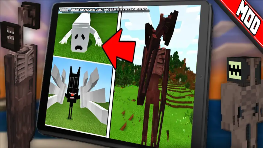 Play Scary Siren Head Mod For MCPE as an online game Scary Siren Head Mod For MCPE with UptoPlay