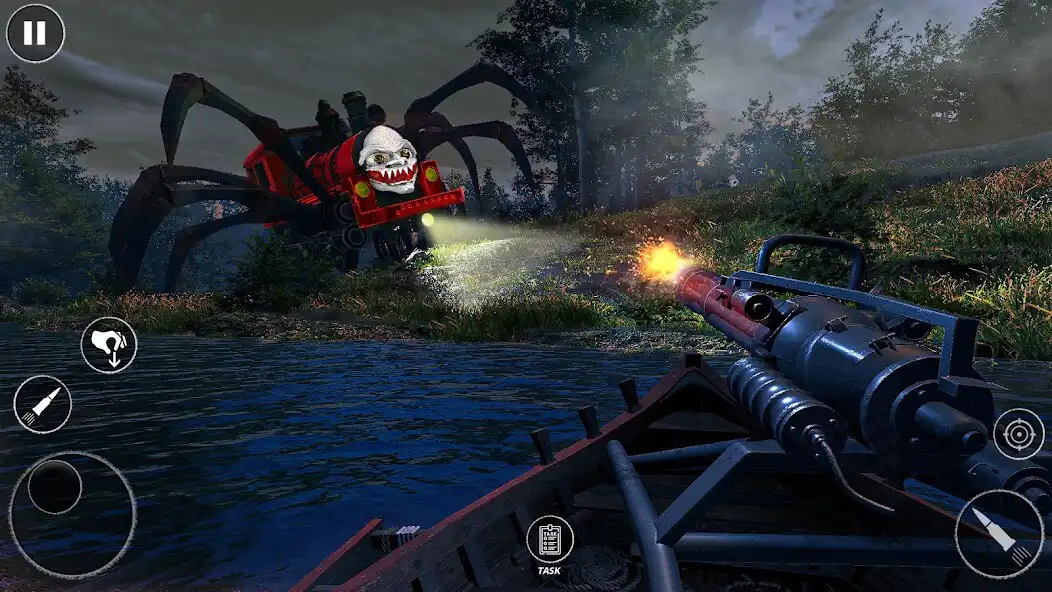 Play Scary Spider Monster Train Cho as an online game Scary Spider Monster Train Cho with UptoPlay