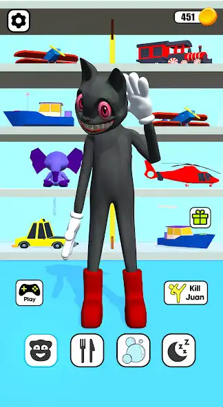 Play Scary Talking Juan: Evil Cat as an online game Scary Talking Juan: Evil Cat with UptoPlay