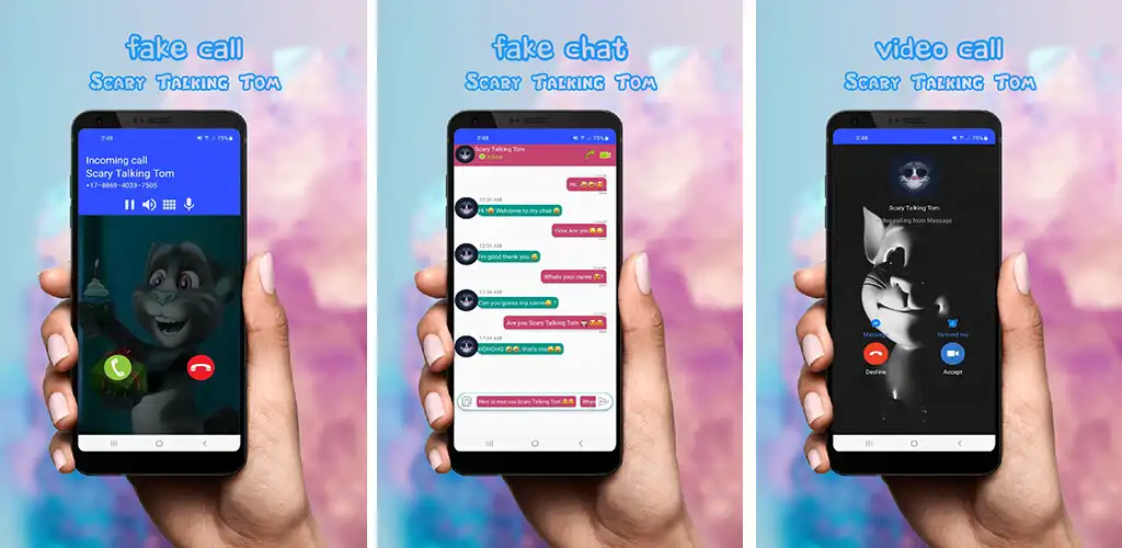 Play Scary Talking Toms Video Call  and enjoy Scary Talking Toms Video Call with UptoPlay