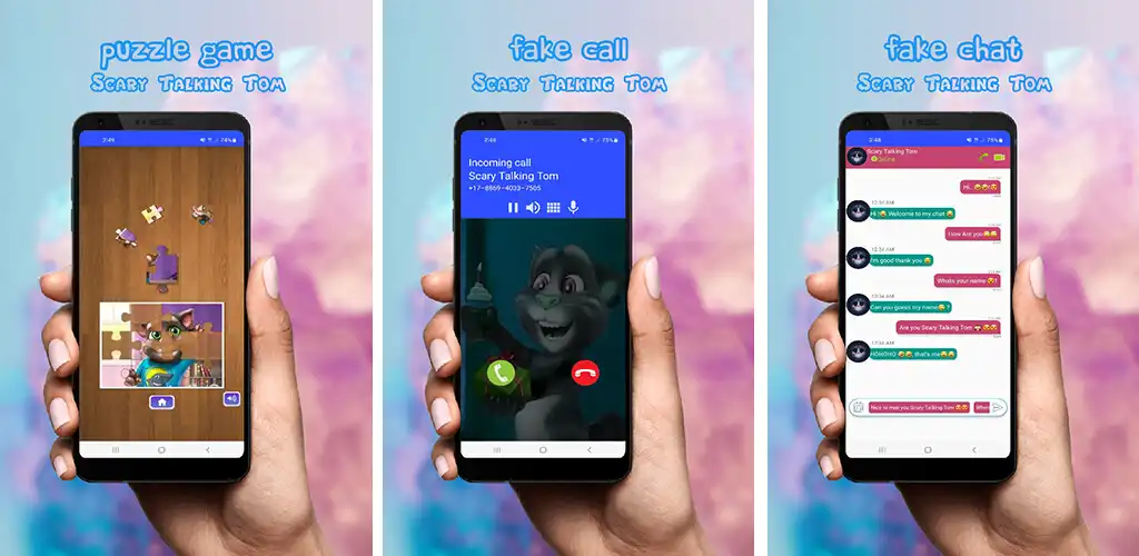 Play Scary Talking Toms Video Call as an online game Scary Talking Toms Video Call with UptoPlay