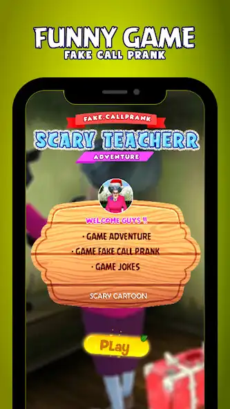 Play Scary Teacher Game Fake Call  and enjoy Scary Teacher Game Fake Call with UptoPlay