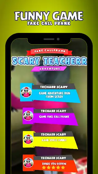 Play Scary Teacher Game Fake Call as an online game Scary Teacher Game Fake Call with UptoPlay