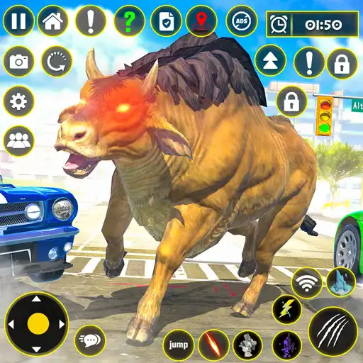 Play Scary Wild Cow Rampage Game APK