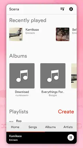 Play Scena - Music Player as an online game Scena - Music Player with UptoPlay