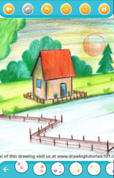 Play scenery coloring page as an online game scenery coloring page with UptoPlay