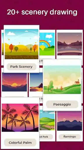 Play Scenery Draw Step by Step for Kids as an online game Scenery Draw Step by Step for Kids with UptoPlay