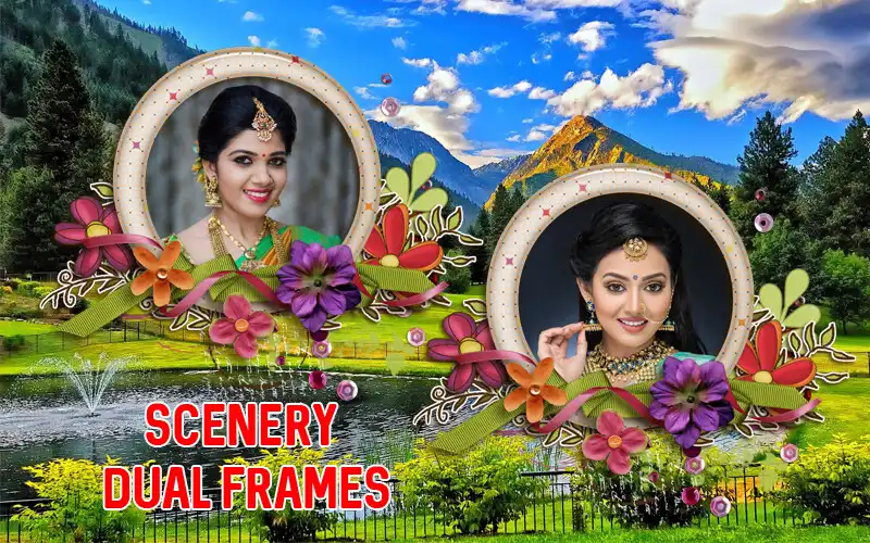 Play Scenery Dual Photo Frames as an online game Scenery Dual Photo Frames with UptoPlay