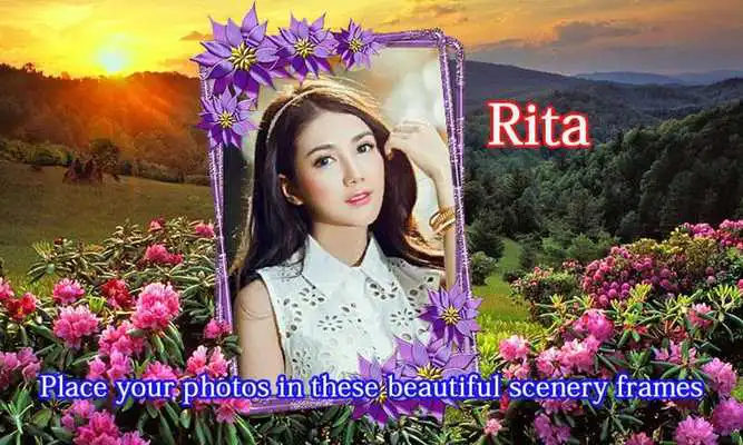 Play Scenery frame photo effect