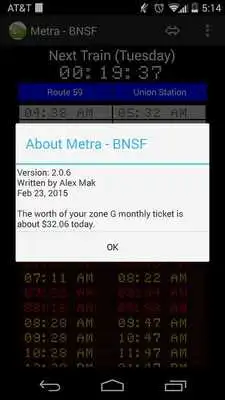 Play Schedule for Metra - BNSF