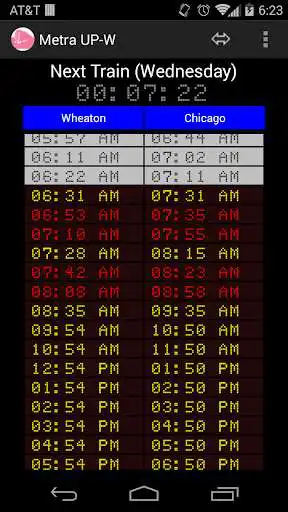 Play Schedule for Metra UP-W  and enjoy Schedule for Metra UP-W with UptoPlay