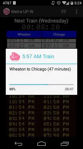 Play Schedule for Metra UP-W as an online game Schedule for Metra UP-W with UptoPlay