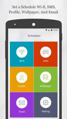 Play Scheduler-Wifi,SMS,Profile Play Scheduler-Wifi,SMS,Profile