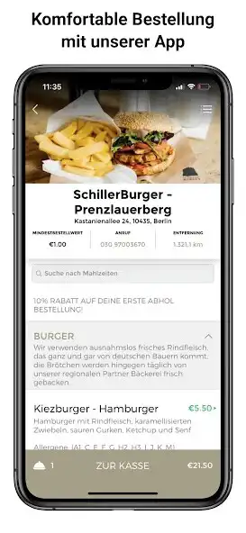 Play Schiller Burger App as an online game Schiller Burger App with UptoPlay