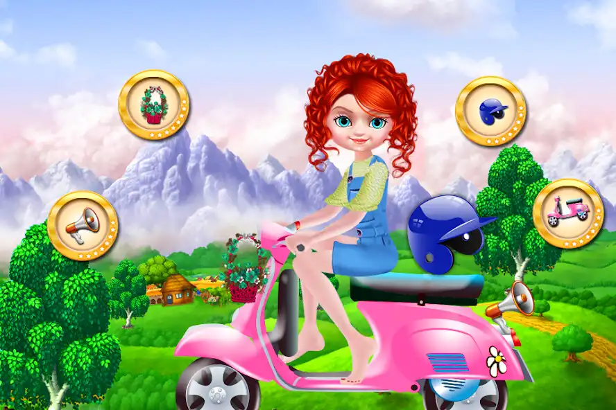 Play School Baby Girl Bike Trip  and enjoy School Baby Girl Bike Trip with UptoPlay
