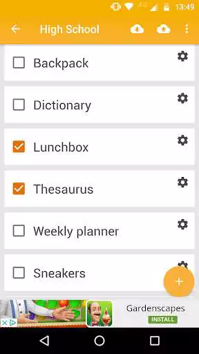 Play School Backpack Checklist