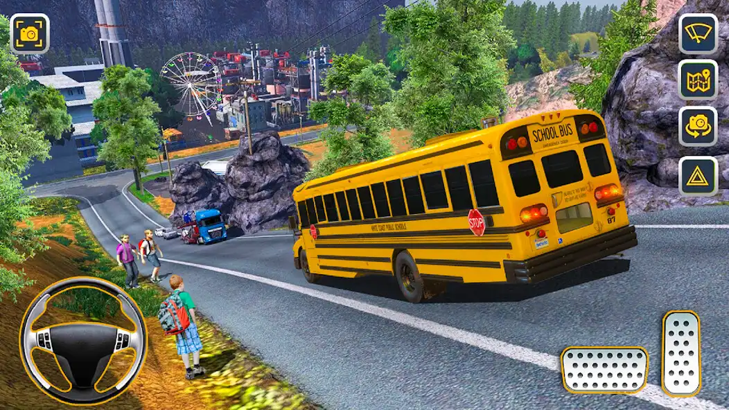Play School Bus Driving Simulator 1 as an online game School Bus Driving Simulator 1 with UptoPlay