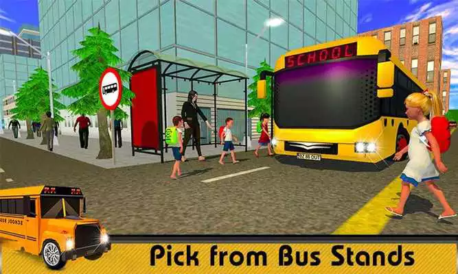 Play School Bus Simulator Game Modern City Coach Driver
