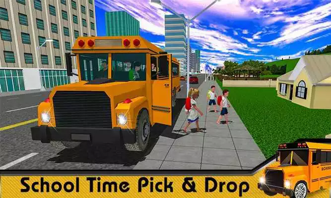 Play School Bus Simulator Game Modern City Coach Driver