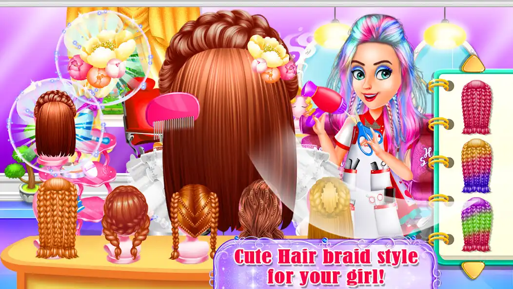 Play School Girls Braided Hairstyle  and enjoy School Girls Braided Hairstyle with UptoPlay