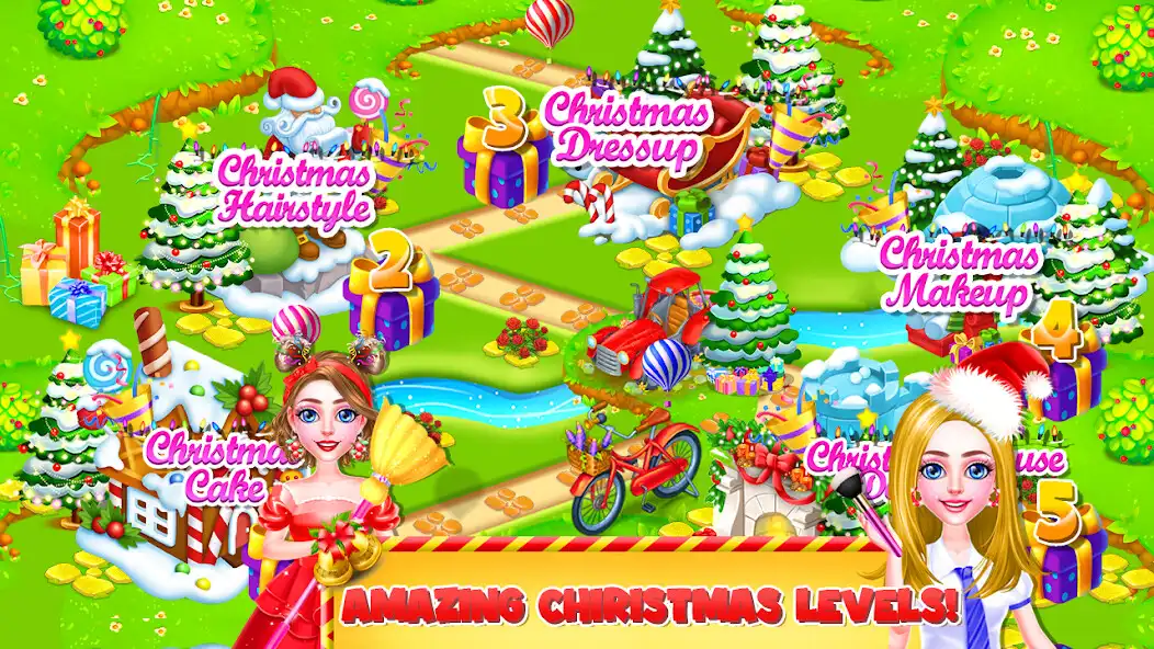 Play School Girls Christmas Party as an online game School Girls Christmas Party with UptoPlay