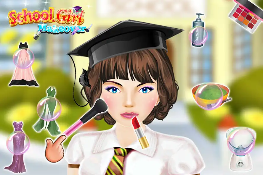 Play School Girls Fashion Makeups as an online game School Girls Fashion Makeups with UptoPlay