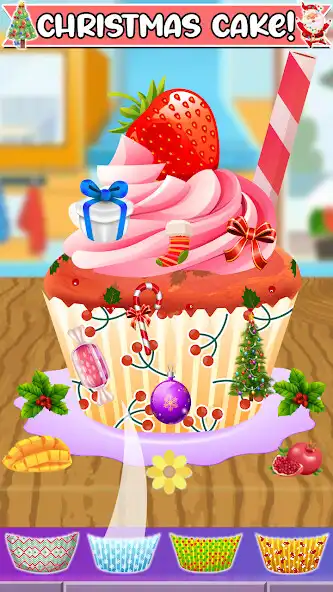Play School Kids Christmas Cupcakes as an online game School Kids Christmas Cupcakes with UptoPlay
