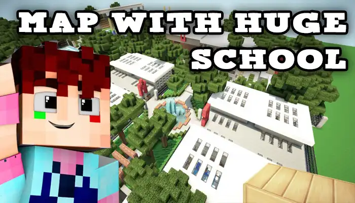 Play School map for Minecraft PE  and enjoy School map for Minecraft PE with UptoPlay