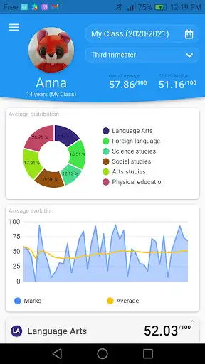 Play School Marks Tracker: enter marks and show average  and enjoy School Marks Tracker: enter marks and show average with UptoPlay