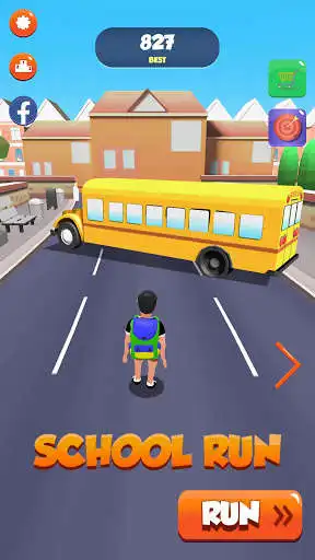 Play School Run 3D - Endless running game  and enjoy School Run 3D - Endless running game with UptoPlay