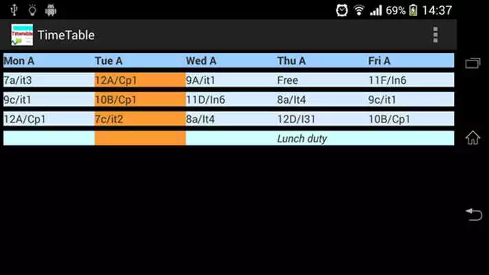 Play School Timetable (Simple)