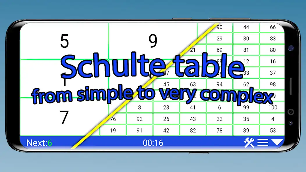 Play Schulte table in full screen as an online game Schulte table in full screen with UptoPlay
