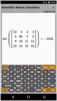 Play Scientific Matrix Calculator Play Scientific Matrix Calculator