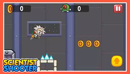 Play Scientist Shooter - Free Scrolling Action Game as an online game Scientist Shooter - Free Scrolling Action Game with UptoPlay
