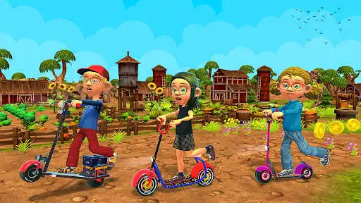 Play Scooter Driving 3D scooty game as an online game Scooter Driving 3D scooty game with UptoPlay