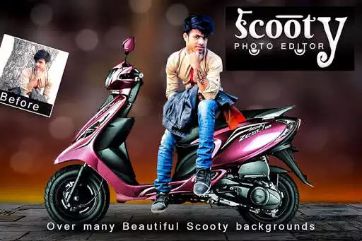 Play Scooty Photo Editor - Scooty Photo Frame  and enjoy Scooty Photo Editor - Scooty Photo Frame with UptoPlay